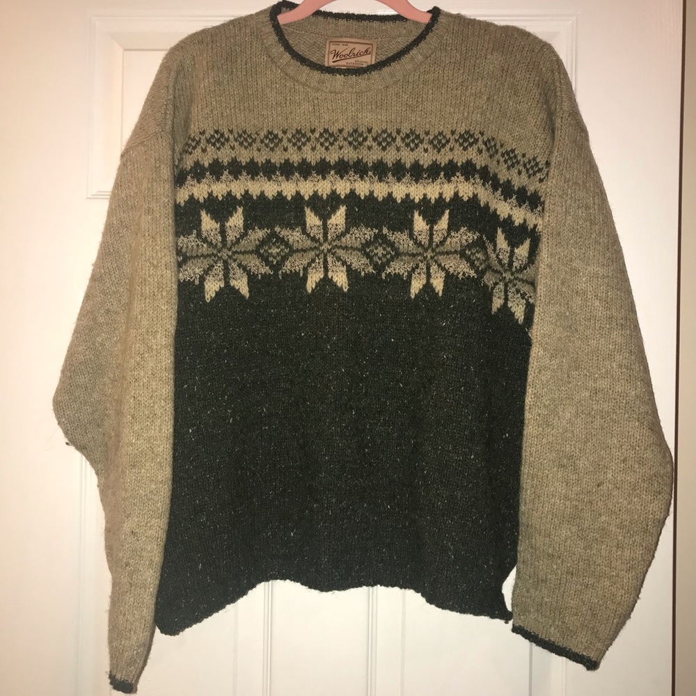 Woolrich 100% Wool Crew Neck Sweater